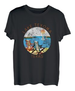 Retro Lake Texoma Souvenir - Vintage See Vacation T-Shirt