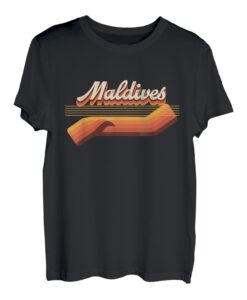 Retro Malediven 80er Jahre Outfit - Malediven Beach T-Shirt
