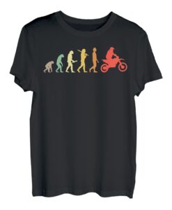 Retro Motocross Evolution Geschenk für Motocross Fahrer T-Shirt
