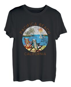 Retro Pacifica Beach Souvenir - Vintage Strand Urlaub T-Shirt