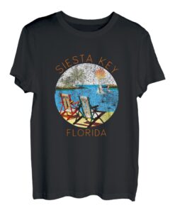 Retro Siesta Key Souvenir - Vintage Strand Urlaub T-Shirt