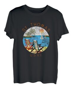 Retro St. Thomas Souvenir - Vintage Strand Urlaub T-Shirt