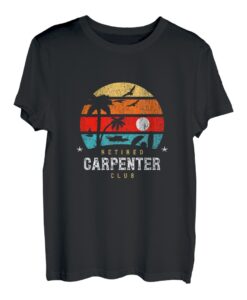 Retro-Stil - Ruhestands-Gag-Idee - Lustiger Zimmermann im T-Shirt