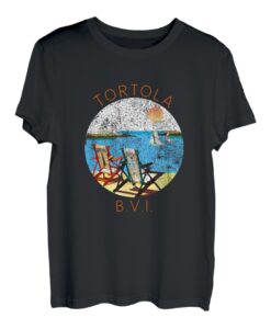 Retro Tortola Souvenir - Vintage Strand Urlaub T-Shirt