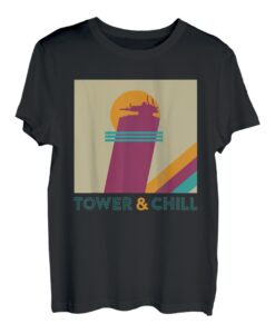 Retro Tower & Chill Tee - Gamer Titan Hunter Warlock T-Shirt
