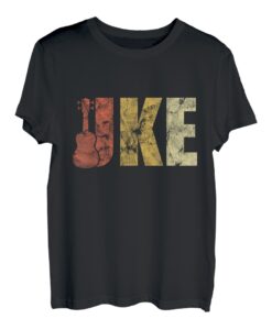 Retro Uke Vintage Musikinstrument Akustik Musik Gitarrist T-Shirt
