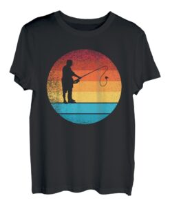 Retro Vintage angeln Hobby lustiges T-Shirt