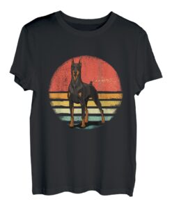 Retro Vintage Dobermann Pinscher Dobie Dobermann Hundeliebhaber T-Shirt