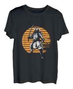 Retro Vintage Samurai Sinobi Kendo Kämpfer Japan Kampfkunst T-Shirt