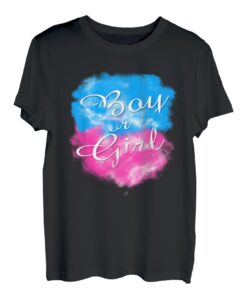 Reveal Shirt für Jungen oder Mädchen, Rosa oder Blau T-Shirt