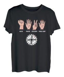 Rock Paper Scissors Tischsäge Carpenter T-Shirt T-Shirt