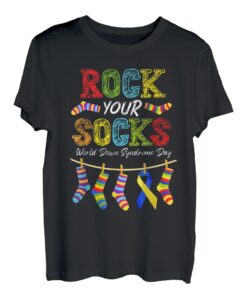 Rock Your Socks Cute 3-21 Trisomie 21 Welt-Down-Syndrom-Tag T-Shirt