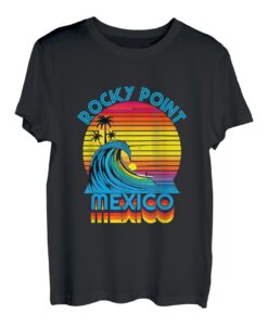 Rocky Point Mexiko Retro Throwback Surf & Beach Souvenir T-Shirt