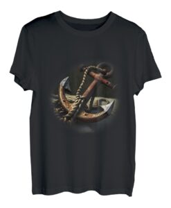 Rostiger Anker mit Seil T-Shirt
