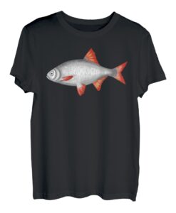 Rotfeder Rotauge Angler Kunst Grafik für Herren Damen Kinder T-Shirt