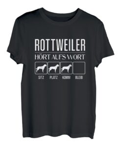 Rottweiler - Hört aufs Wort, lustiges Rottweiler T-Shirt