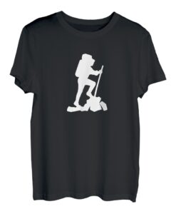 Rucksack Kletterer Wandern Bergsteigen T-Shirt T-Shirt