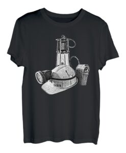 Ruhrpott pulli Bergmannshelm Grubenlampe Glück auf T-Shirt