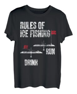 Rules Of Ice Fishing - Eisfischer, Angeln T-Shirt