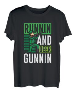Runnin and deer gunnin - Jagen Jagd Jäger T-Shirt