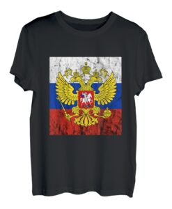 Russland Adler Russische Flagge Russen Stolz CCCP Russia T-Shirt