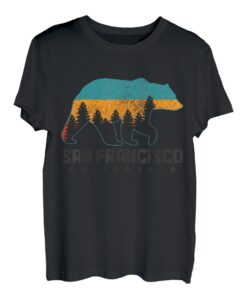 San Francisco California Bear Grizzly Pride im Freien, Vintage-Stil T-Shirt