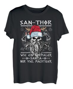 San-Thor - Santa Claus Viking Outfit Wikinger Nordmänner T-Shirt