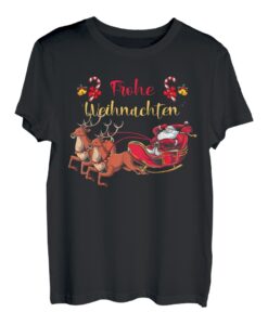 Santa Claus Kostüm Weihnachtsmann Frohe Weihnachten T-Shirt