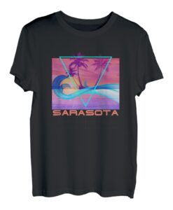 Sarasota Retro 80er Jahre Vaporwave Beach Vacation T-Shirt