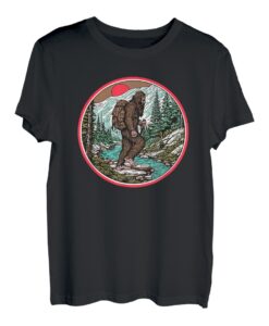 Sasquatch Hiking Bigfoot Backpacker T-Shirt