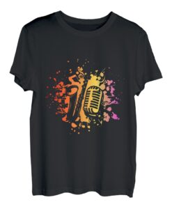 Saxofon Mikrofon Saxophonist Musikinstrument Blasorchester T-Shirt