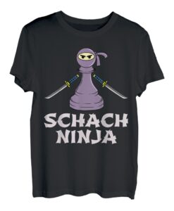 Schach Ninja Schachbrett Schach Design Chess Ninja Schach T-Shirt