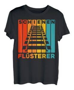 Schienen Flüsterer Eisenbahn Fan Zug Lokomotive Geschenk T-Shirt
