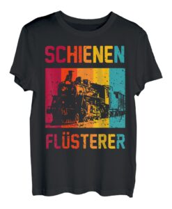 Schienen Flüsterer Eisenbahn Fan Zug Lokomotive Geschenk T-Shirt
