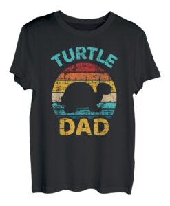 Schildkröte Papa Vater vintage Geschenk Vatertag Weihnachten T-Shirt