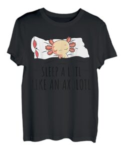 Schlafshirt Axolotl Salamander Schlafanzug Schlafen T-Shirt
