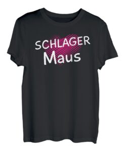 Schlager T Shirt Damen Schlagermaus Geschenk Fan Shirt