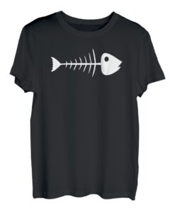 Schlichtes und auffälliges Design mit toten Fischgräten T-Shirt