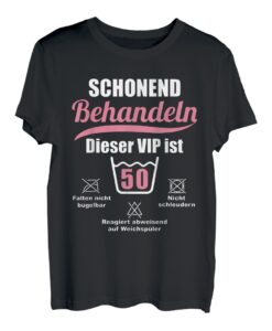 Schonend Behandeln Jahrgang 1973 Frau 50. Geburtstag T-Shirt