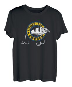 Schweden Hecht Zander Barsch Angeln T-Shirt I Geschenk Pike