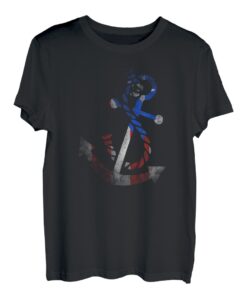 Seefahrt Bootsanker Puerto Rico / Rican Flag Ozean Angeln T-Shirt