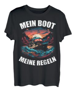 Segler Kapitän Skipper Mein Boot Meine Regeln T-Shirt