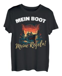 Segler Kapitän Skipper Mein Boot Meine Regeln T-Shirt