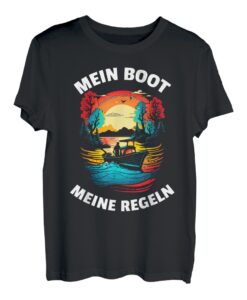 Segler Kapitän Skipper Mein Boot Meine Regeln T-Shirt