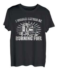 Semi Truck 18 Räder Design für einen Pritsche-LKW-Fahrer T-Shirt
