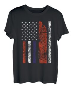 Semi Truck Driver 18 Wheeler Trucker Over the Road US-Flagge T-Shirt