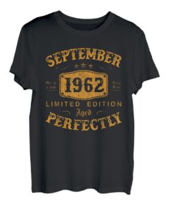 September 1962 Lustige Geschenke 60 Geburtstag Männer Frauen T-Shirt