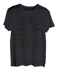 September 1972 Geschenk 50 Geburtstag Mann Mythos Legende T-Shirt