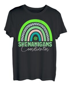 Shenanigans Koordinator Kleeblatt Rainbow St. Patrick's Day T-Shirt