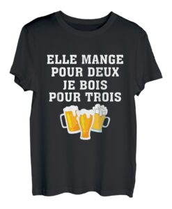 Sie isst für zwei ich holz für drei T-Shirt